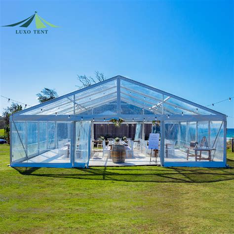 China Luxury Clear Span Aluminum Frame Pvc Transparent Wedding Event