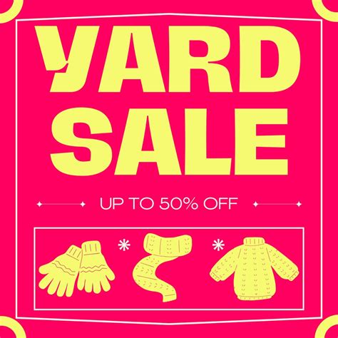 Free Printable Customizable Yard Sale Sign Templates Canva