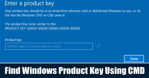 How To Find Windows Product Key Using Command Prompt