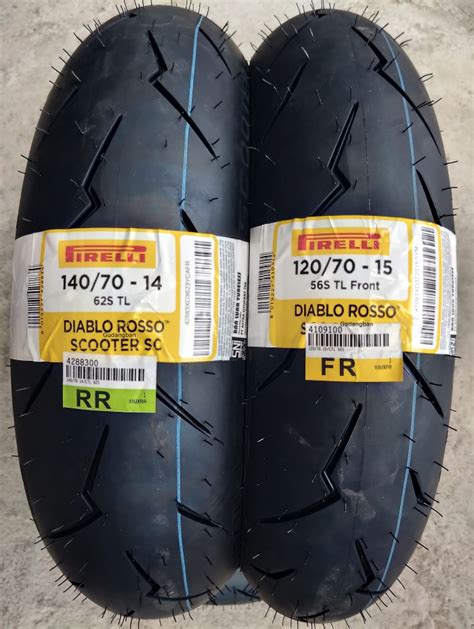 Jual Paket Pirelli Diablo Rosso Scooter Sc 120 70 15 And 140 70 14 Ban