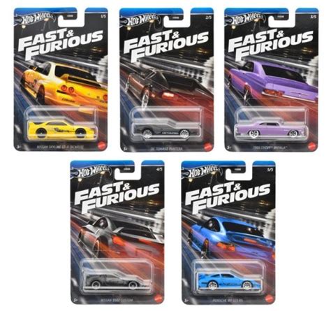HOT WHEELS ZESTAW KOLEKCJONERSKI PÓŁ PREMIUM FAST FURIOUS PREMKI