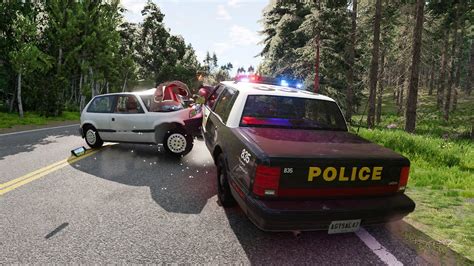 Police Chase Crashes Fails 14 BeamNG Drive YouTube