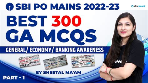 Sbi Po Mains Best Ga Mcq General Economy Banking