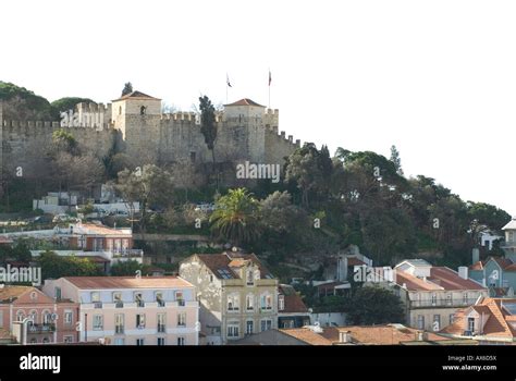 View of Sao Jorge castle Stock Photo - Alamy