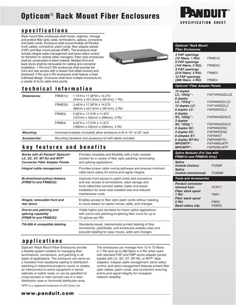 大きな割引 Panduit FOSMM fucoa cl