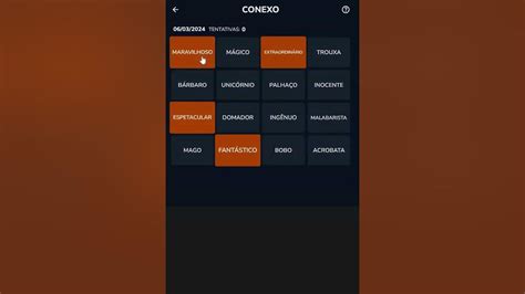 Conexo Resposta - Conexo - Resposta 06/03/2024 #conexo #jogos #games #respostaconexo ...