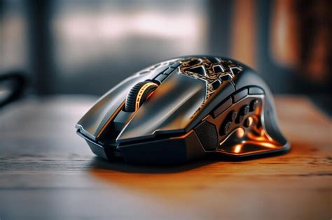 Premium Photo | Professional gaming mouse, gamer mouse on the desktop ...