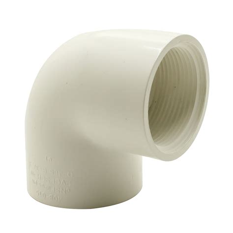 Thrifco 8114210 1 Inch Threaded X Threaded PVC 90 Elbow SCH 40