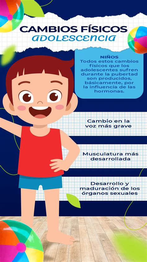 Adolescencia en hombres Cambios físicos más comunes