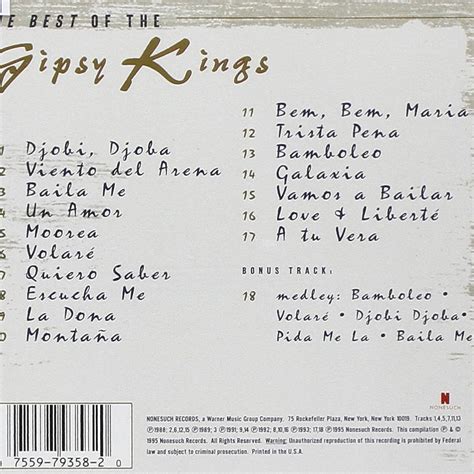 The Best of the Gipsy Kings by Gipsy Kings | aycaramba