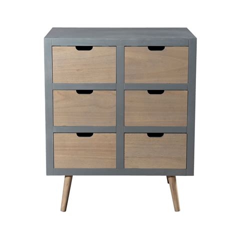 Commode Tiroirs Gris Origin Maison Et Styles