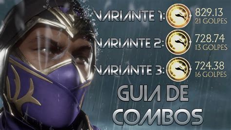 Guia De Combos De Rain Variantes Competitivas Mortal Kombat