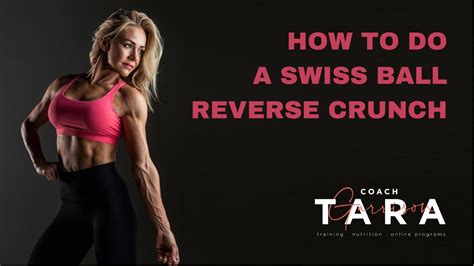 Swiss Ball Reverse Crunch Youtube