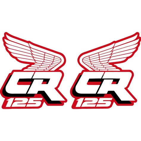 Honda Cr 125 Wings Style 4 Stickers Decals DecalsHouse