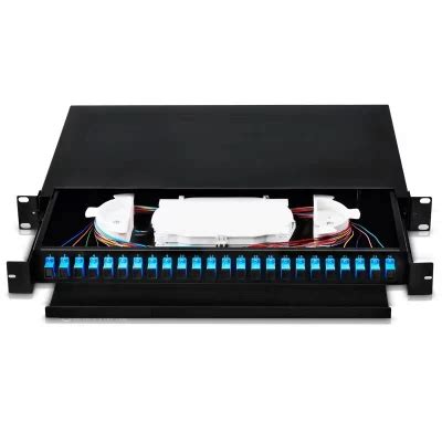 8 12 24 48 Port Fiber Optic Patch Panel 1u 19 Inches Rack Mount LC Sc