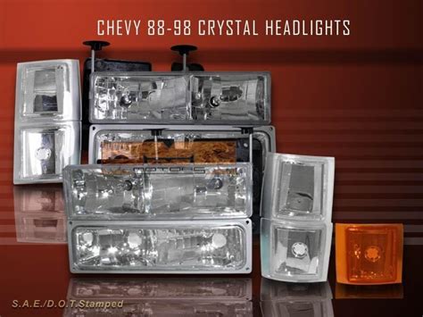 Purchase 1994 98 Chevy C10 Pickup Suburban Tahoe Silverado C1500 Headlights Corner 10 Pcs In