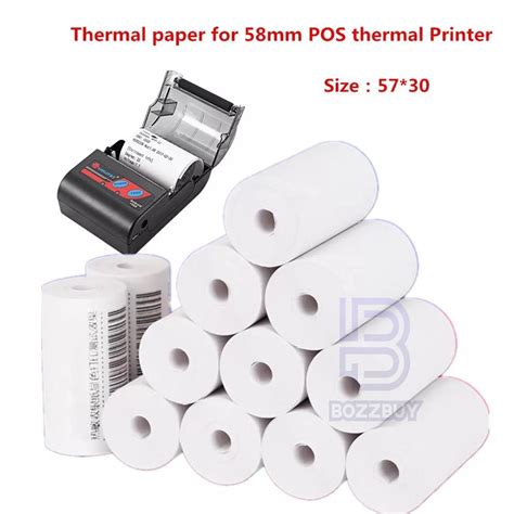 Jual Kekinian Bozzbuy Paket Roll Kertas Printer Thermal Mm X