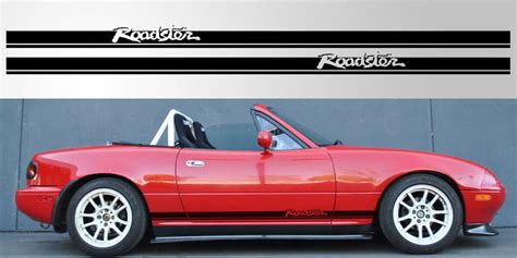 Mazda Miata Mx 5 Roadster Double Stripe Decal Stripe Garage