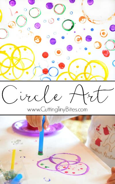 Circle Art Process Painting | What Can We Do With Paper And Glue