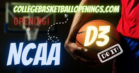 NCAA D3 Recruiting All Positions! 2024 - College Basketball Openings