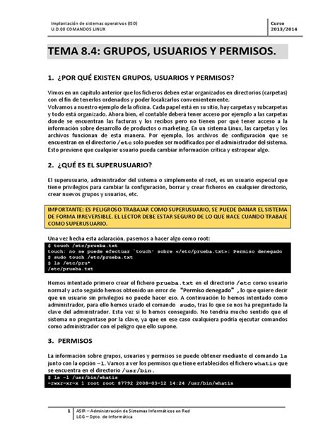 Pdf Tema Grupos Usuarios Y Permisos Dokumen Tips