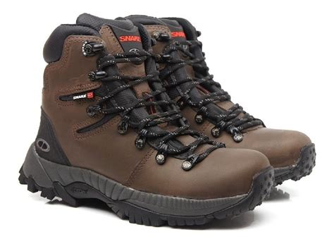 Bota Trekking Impermeável Masculina - Bota Snake Blox 3 Impermeável Couro Masculina Trekking Nbr ...