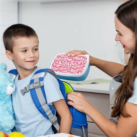 Personalized Name Pink Doll Lunch Box Princess Lunch Box Camping Lunch Box Birthday Back To