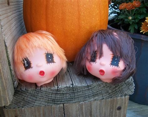 Weird And Unusual Plastic Vintage Boy Brunette Doll Head Etsy