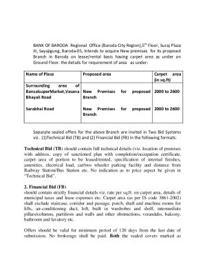 Fillable Online Premises Required On Lease For Branch At In Between