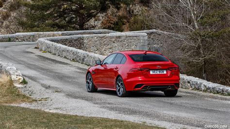 Jaguar XE 2020MY S R Dynamic P300 Color Caldera Red Rear Three