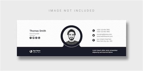 Email Signature Template Design or Facebook Cover Template - HD Stock ...