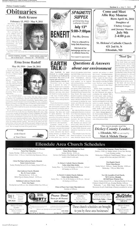 leader obituary notices