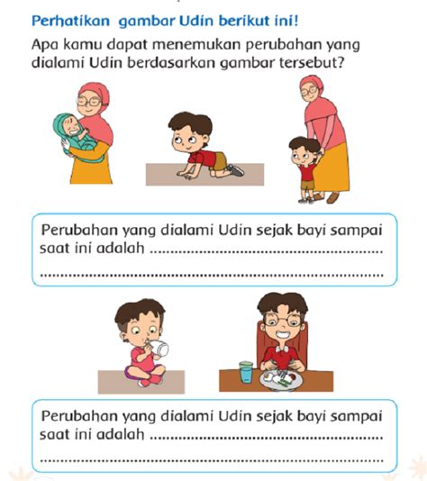 Pertumbuhan Dan Perkembangan Manusia Kunci Jawaban Tematik Kelas 3 Sd