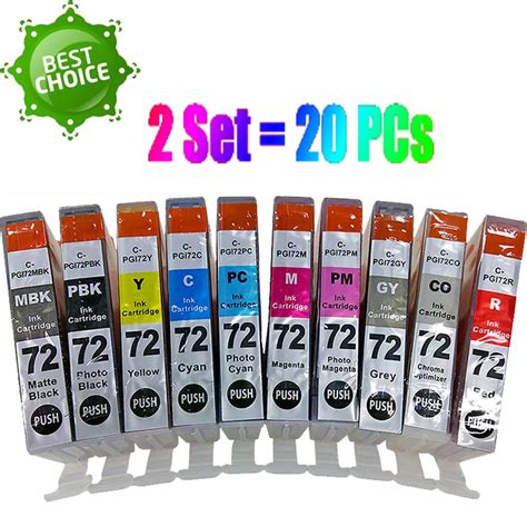 PGI 72 PGI72 PGI 72 Ink Pigment Ink Cartridge Compatible For Canon