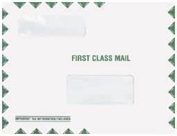 Amazon EGP Double Window Tax Organizer Mailing Envelope Peel And