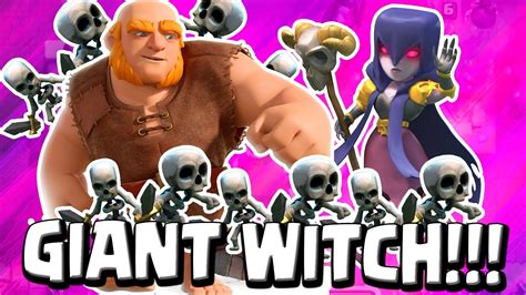 Clash Royale Spammy Giant Witch Deck Arena 5 6 7 No Legendary Youtube