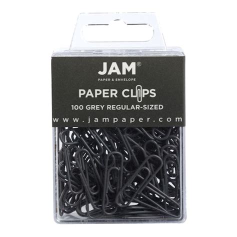 Jam Paper Clips Black Pack Of