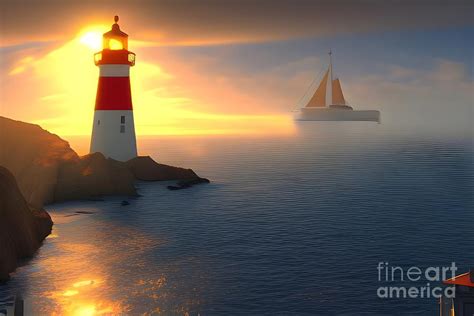 Lighthouse 6 Digital Art By Alto Abstracts Pixels