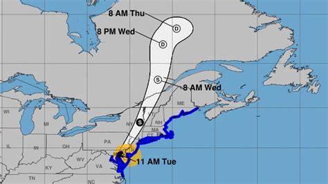 Tropical Storm Isaias Map Track The Storms Path Along The East Coast