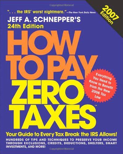 How To Pay Zero Taxes 2007 Buy Online At Best Price In Egypt Souq