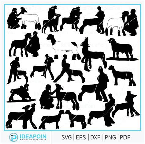 Show Lamb Silhouette Show Lamb Svg Market Lamb Clipart Sheep Clipart