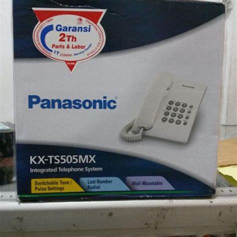 Jual PANASONIC TELEPON RUMAH KX TS505MX TS 505 MX GARANSI RESMI 2