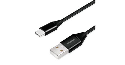 USB 2 0 Type C kaapeli C urosUSB A uros kangaspäällysteinen musta