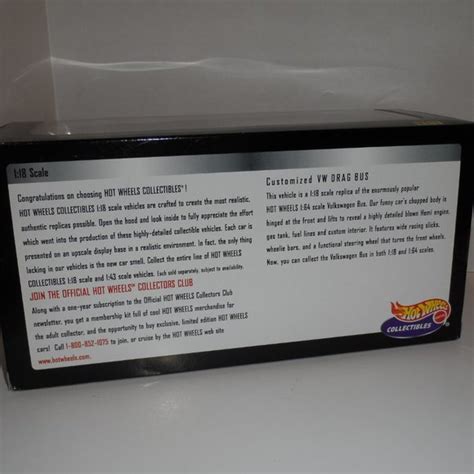 Mattel Toys Nwt Hot Wheels Customized Vw Drag Bus Poshmark
