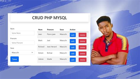 Application CRUD Avec PHP MySQL Et Bootstrap YouTube