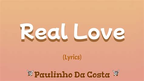 Real Love Lyrics ~ Paulinho Da Costa Youtube