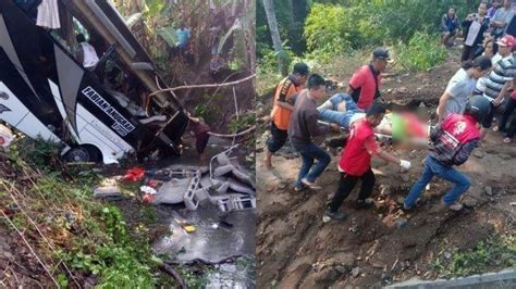 Kronologi Bus Berpenumpang Rombongan Guru TK Kecelakaan 5 Orang Tewas