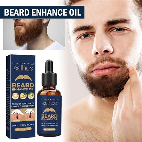 Beard Hair Essential Oil Men Moisturizing Soft Dense Beard Essence Hair