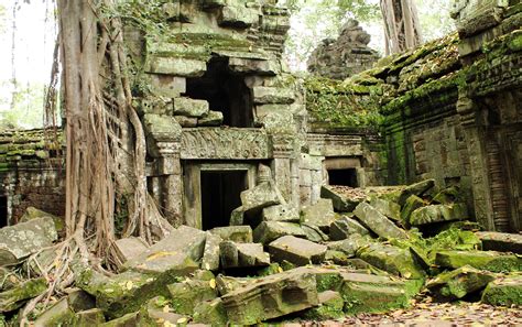 Angkor Wat Temple Ruins in Cambodia