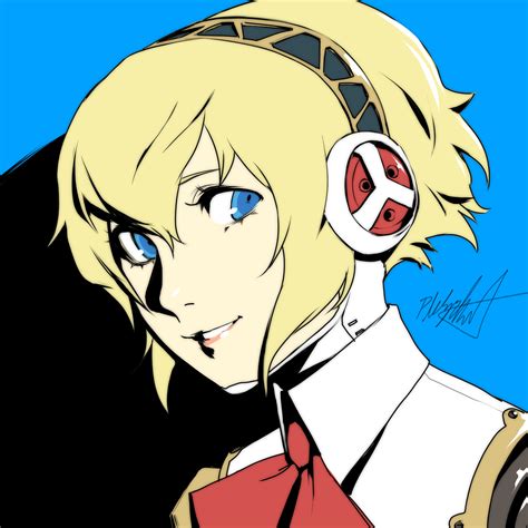 Drawing of Aigis from Persona 3 I made during a stream : r/PERSoNA